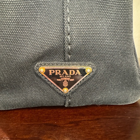 Prada Canapa small tote w/unbranded crossbody strap - Picture 3 of 15